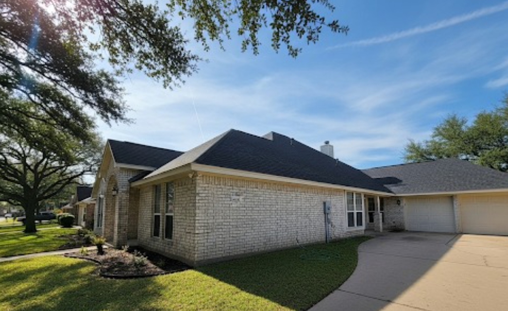 House with a freshly replaced roof