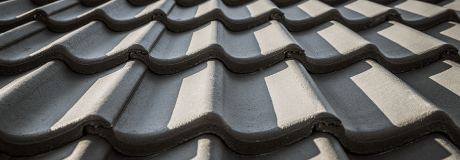 black ceramic roof tiles