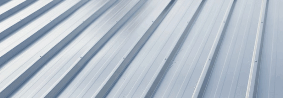 metal roof of a house, representing standing seam metal panels