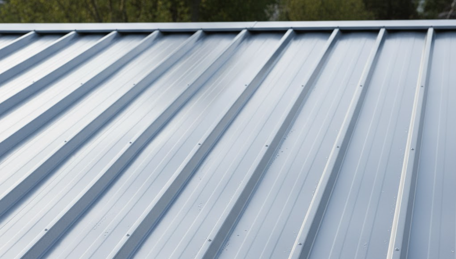 metal roof of a house, representing standing seam metal panels