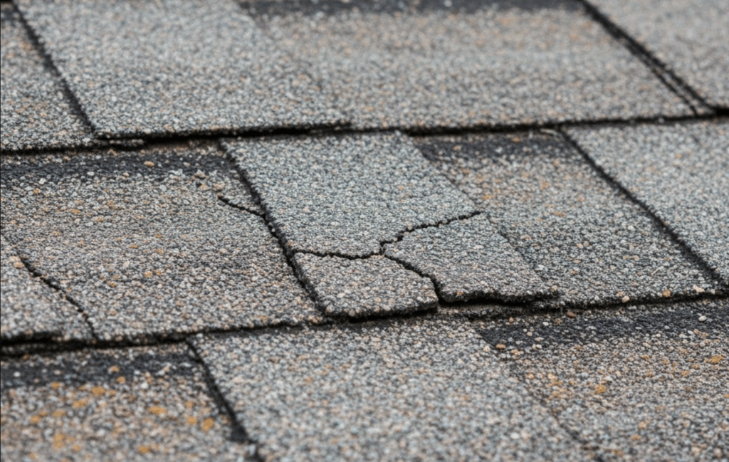 cracked shingles
