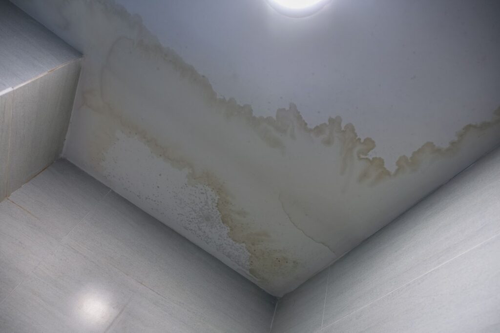 water stain on ceiling